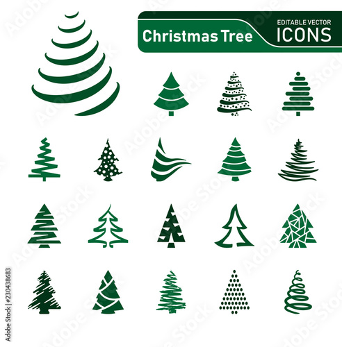 Christmas Tree - Icons Green