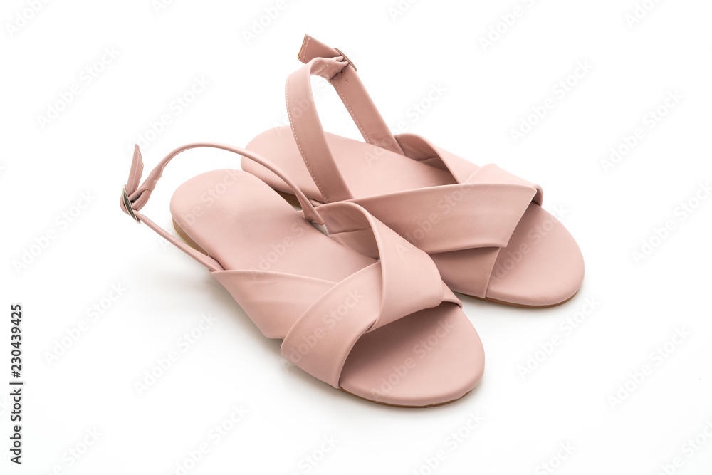 fashion female and woman leather sandals with slingback fashion female and woman leather sandals with slingback