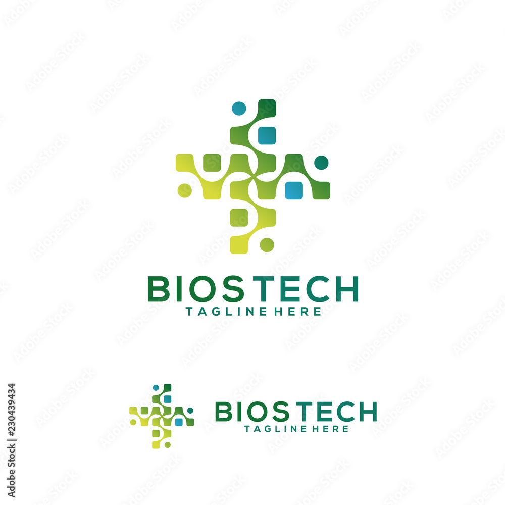 Health or Science logo design concept Health or Science logo design concept