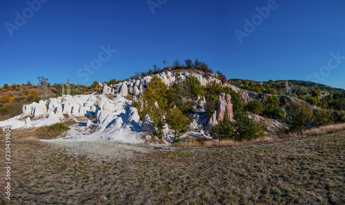 Rock phenomenon The Stone Wedding located near the village of Zimzelen, Bulgaria photo