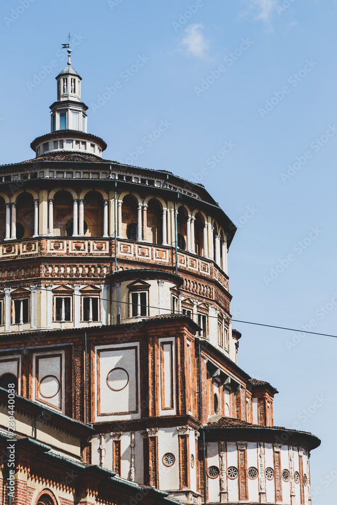 Milan church and Dominican convent Santa Maria delle grazie (Holy Mary of Grace)