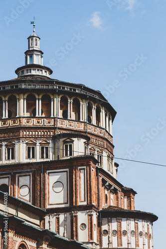 Milan church and Dominican convent Santa Maria delle grazie (Holy Mary of Grace) © mathisa