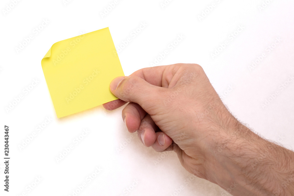 Yellow sticky note Yellow sticky note