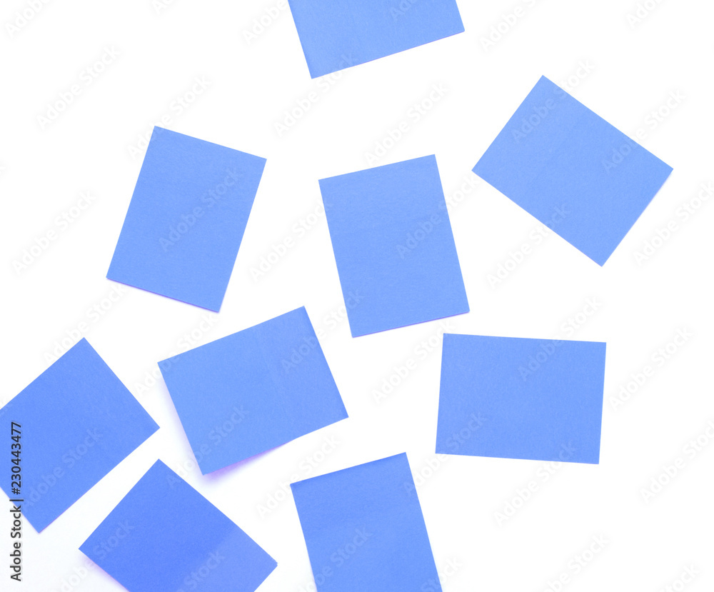 Blue sticky notes Blue sticky notes