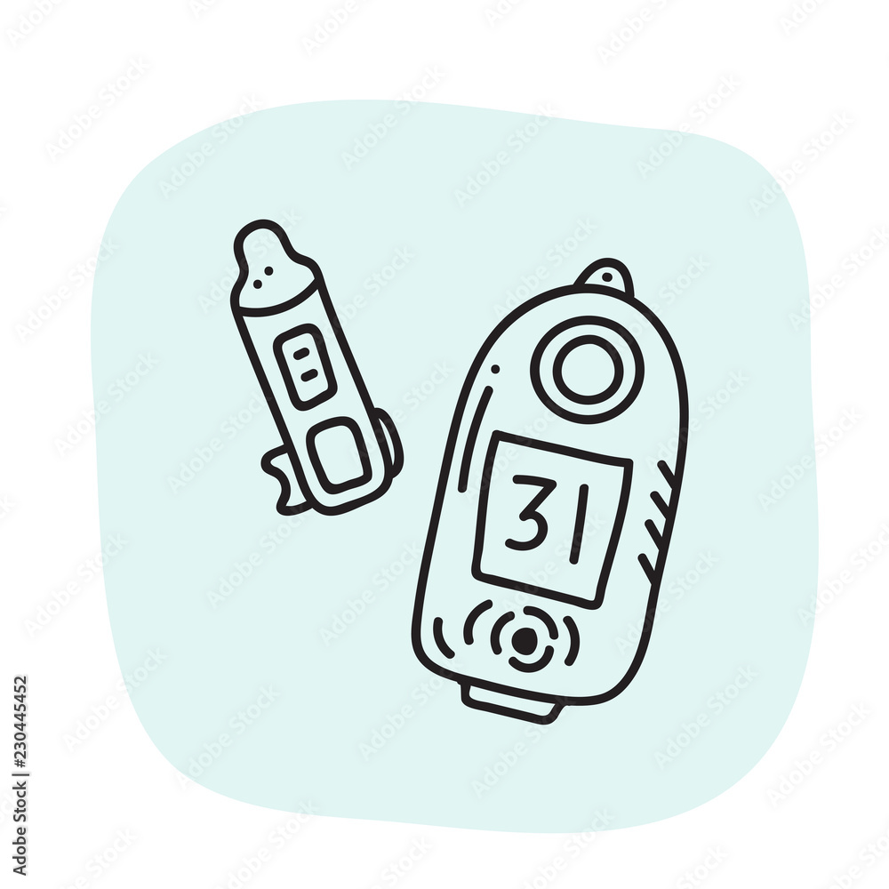 orienteering sport equipment. Vector illustration orienteering sport equipment. Vector illustration