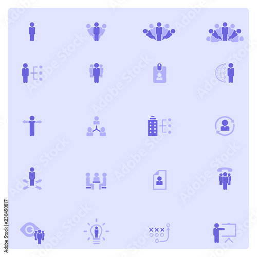 Human resources icon set