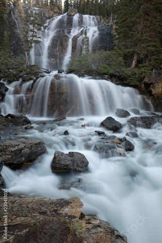 Tangle Creek Falls in Jasper National Park, Alberta, Canada photo