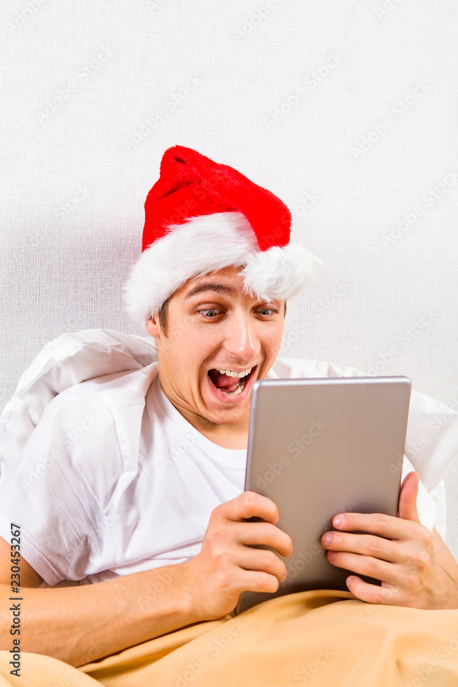 Young Man with a Tablet Young Man with a Tablet