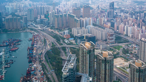 Fototapeta Naklejka Na Ścianę i Meble -  Sea Port In Hong Kong