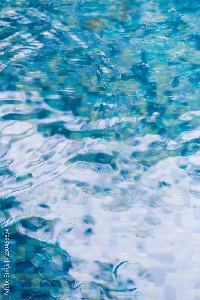 Shining blue water ripple background