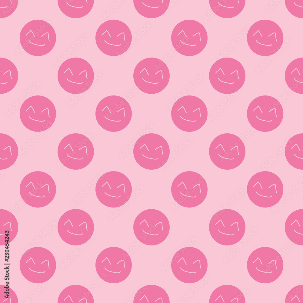 seamless pattern. Smile seamless pattern. Smile