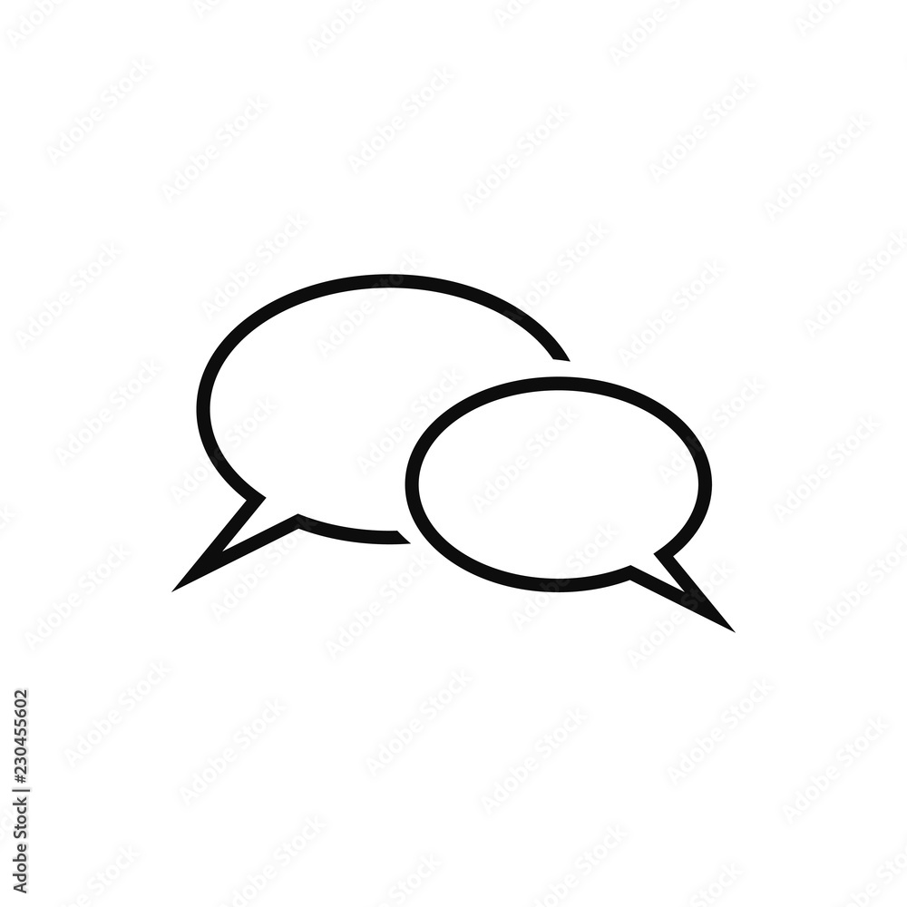 Chat icon vector illustration EPS 10. Chat icon vector illustration EPS 10.