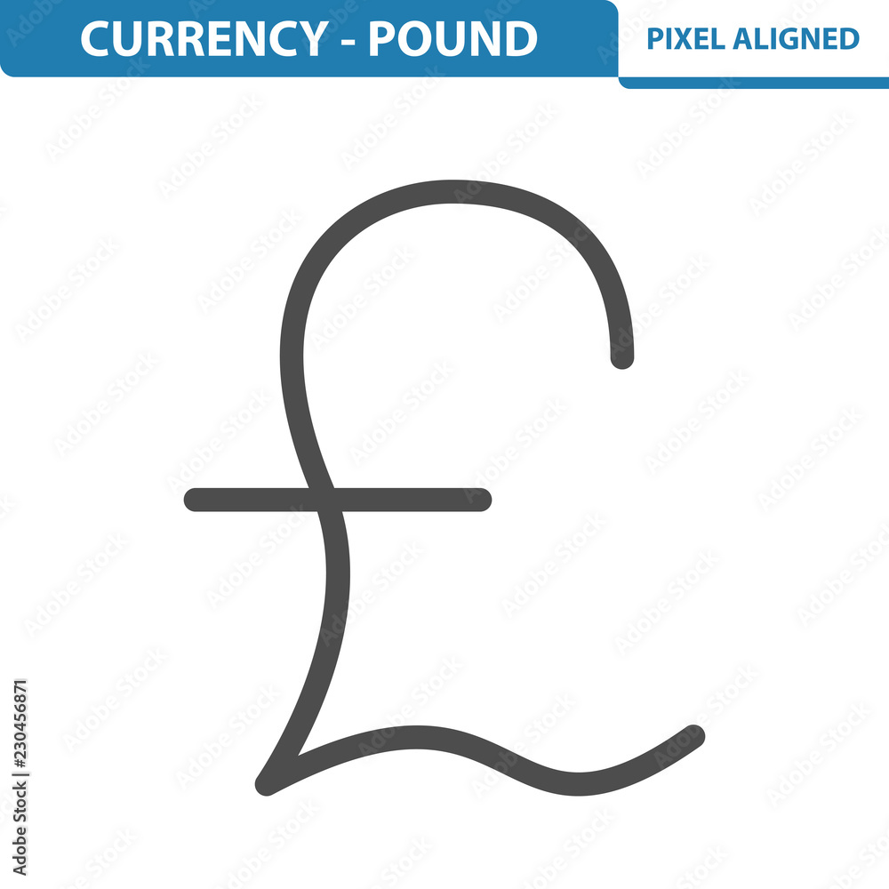 Currency - Pound Icon Currency - Pound Icon