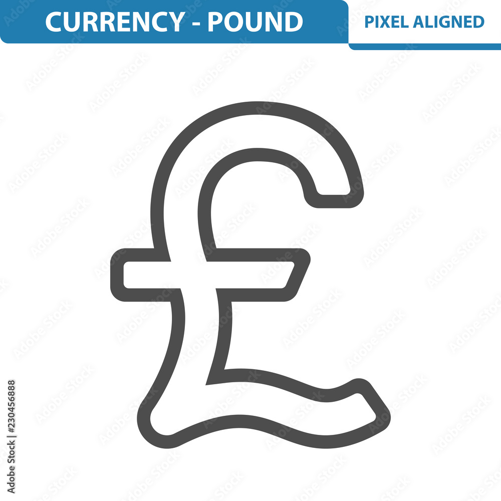 Currency - Pound Icon Currency - Pound Icon
