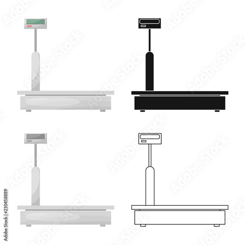 Vector design of goods and cargo icon. Collection of goods and warehouse vector icon for stock.