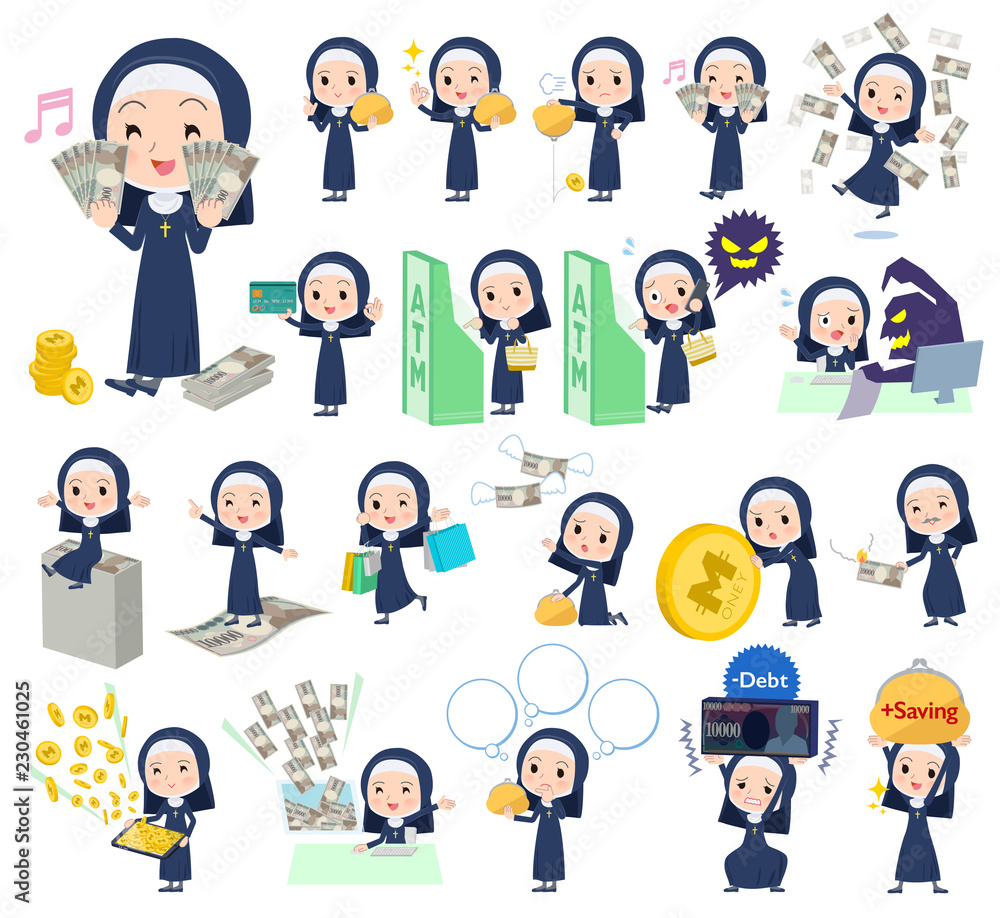 Nun women_money