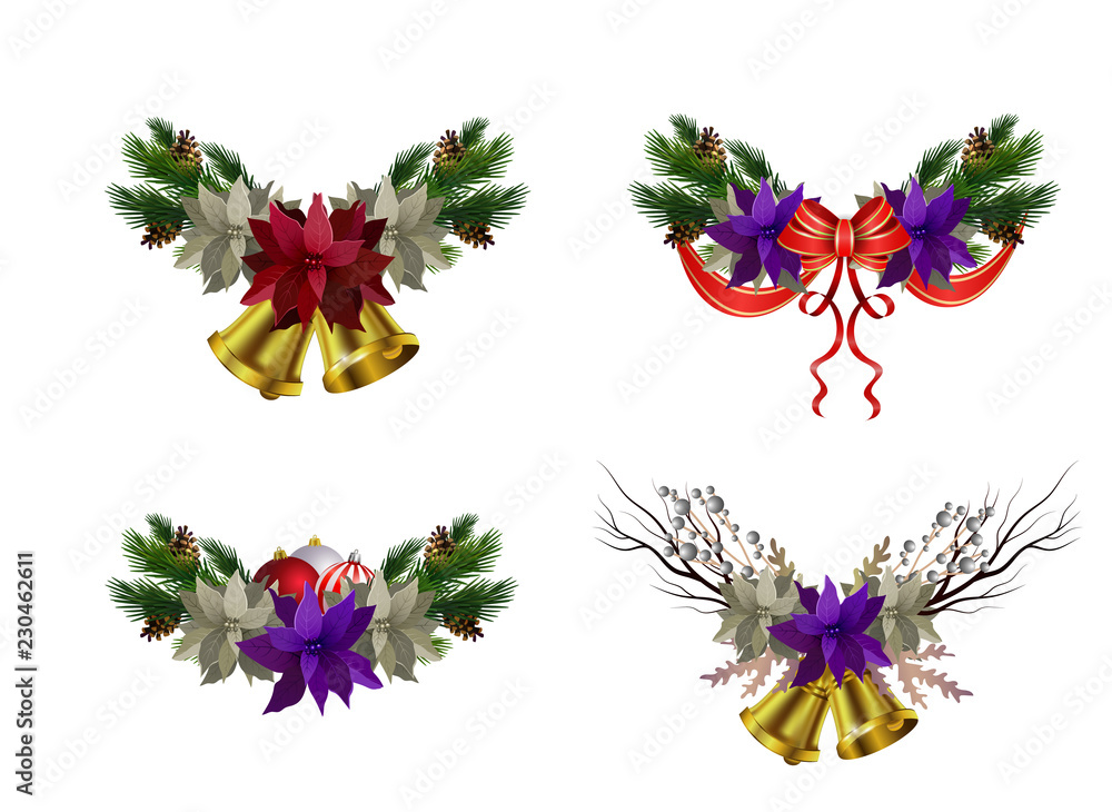 Naklejka premium Christmas elements for your designs