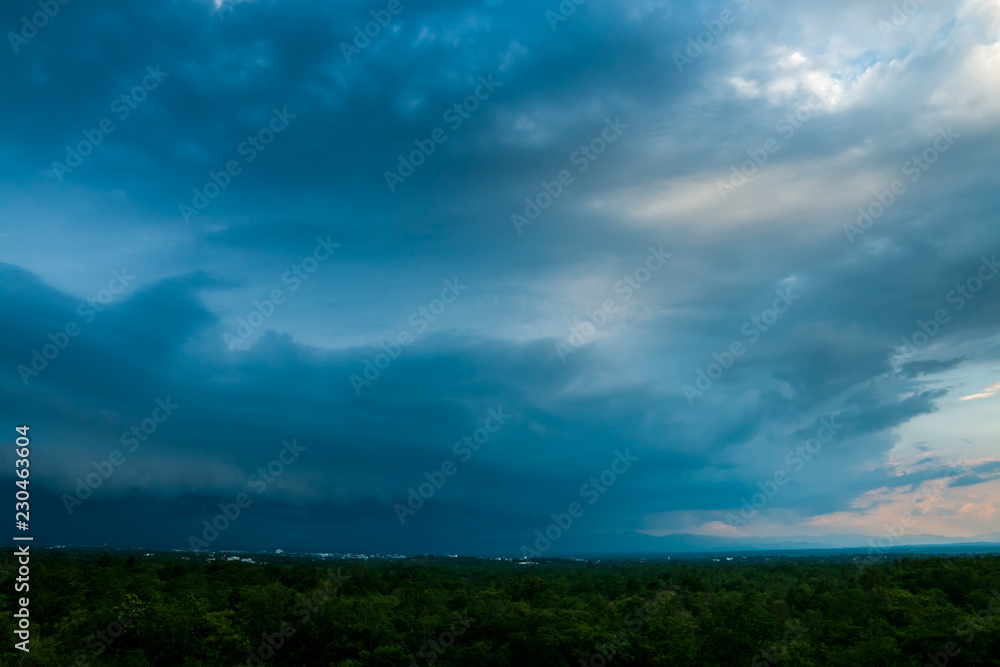 thunder storm sky Rain clouds