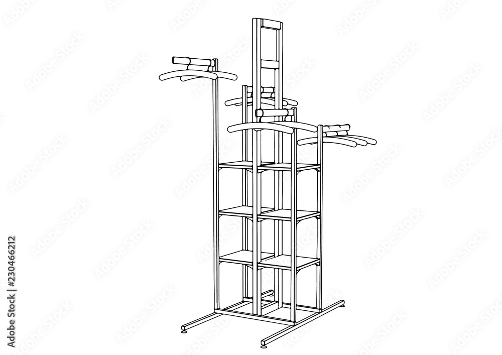 sketch dressing room vector sketch dressing room vector