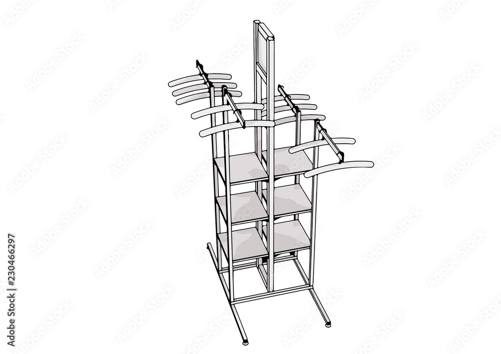 sketch dressing room vector sketch dressing room vector
