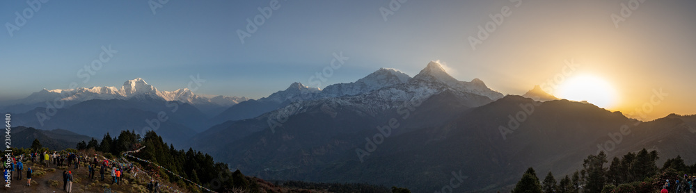 Fototapeta premium Sunrise on Poon Hill
