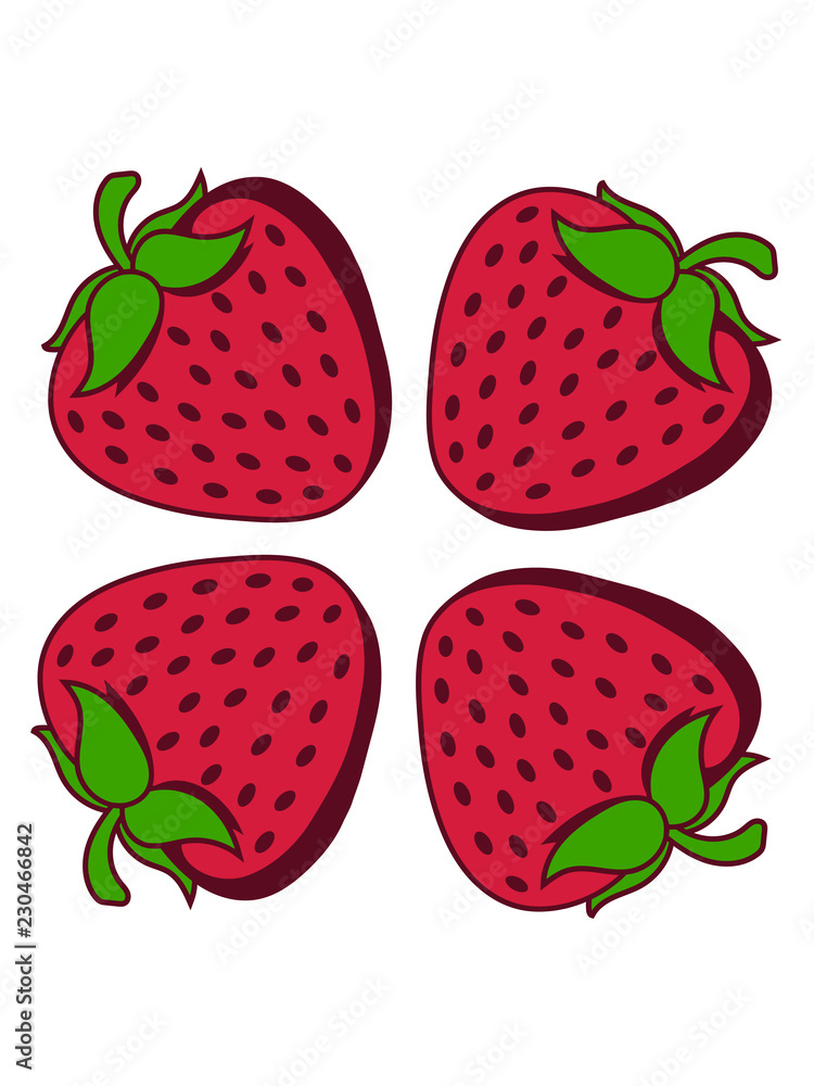 erdbeeren küche zutat druck, obst küche dekor,... kreis muster erdbeere fruchtig lecker obst beeren hunger essen gesund ...