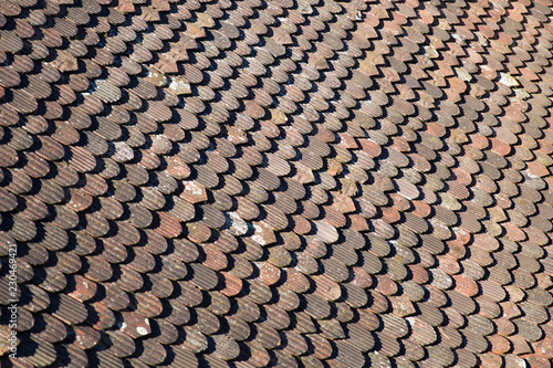 Roof tiles backdrop