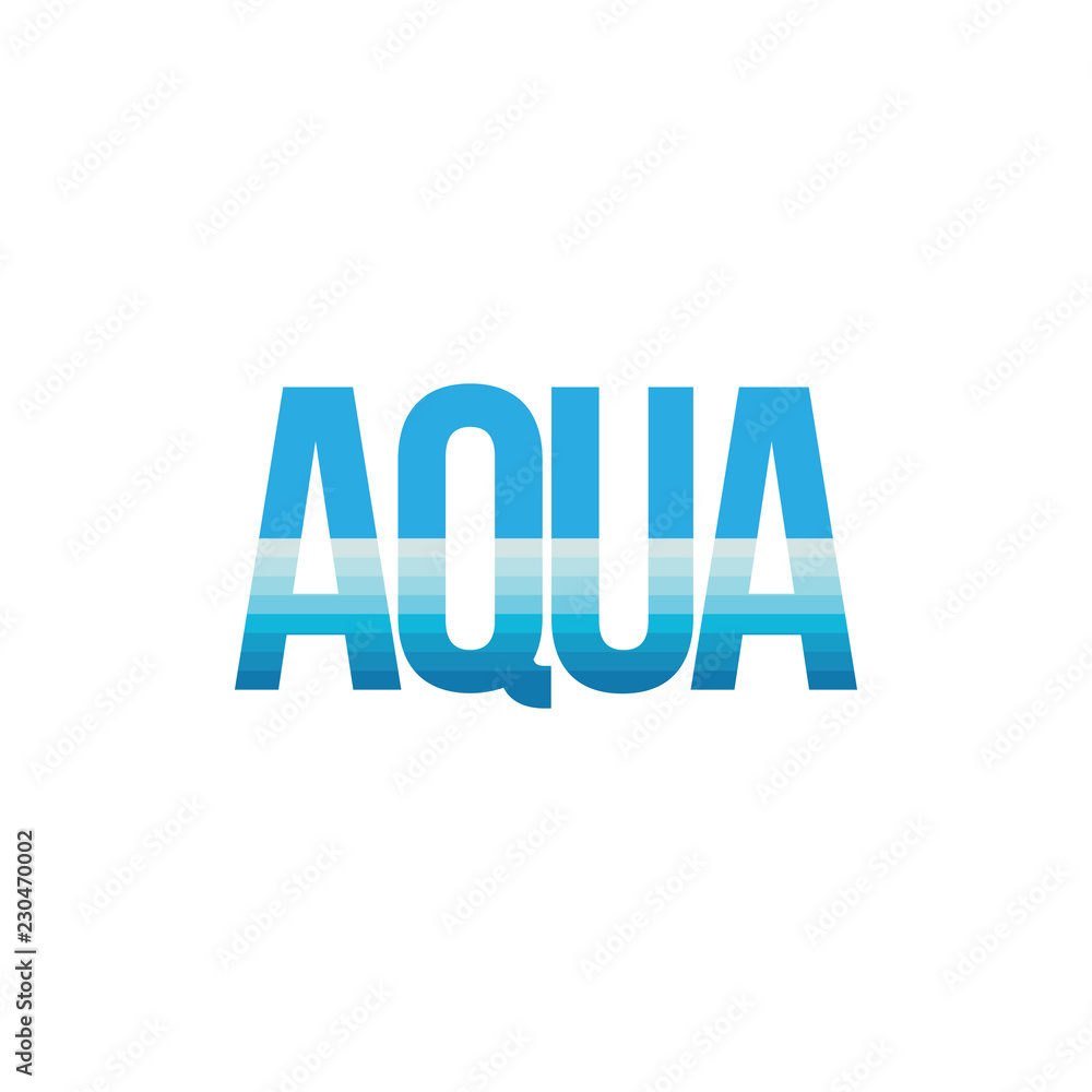 AQUA word design