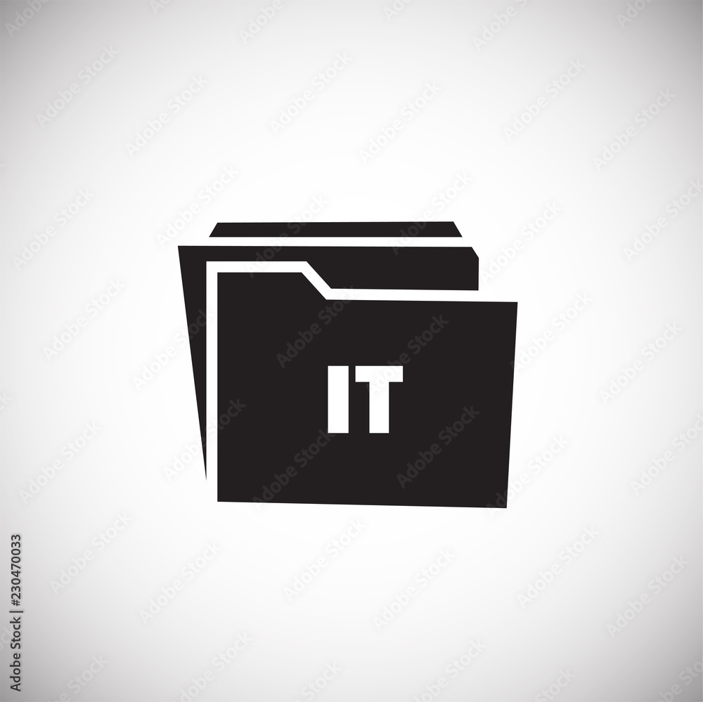 Information technologies on white background icon Information technologies on white background icon