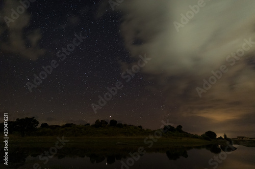 Night photography in Natural Area of Barruecos. Extremadura. Spain.