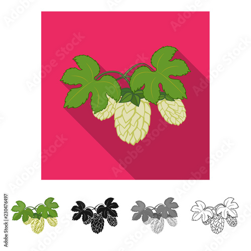 Vector design of pub and bar logo. Set of pub and interior stock symbol for web.