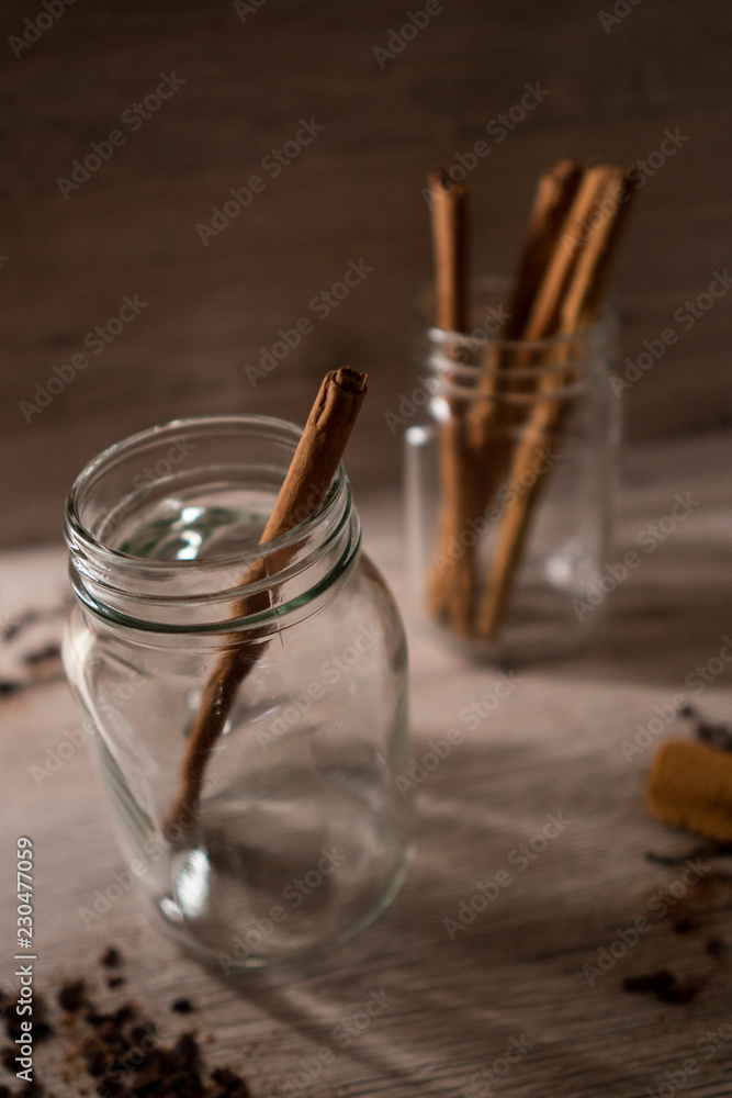 cinnamon stick in a jar cinnamon stick in a jar