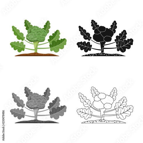 Isolated object of greenhouse and plant sign. Collection of greenhouse and garden stock symbol for web.