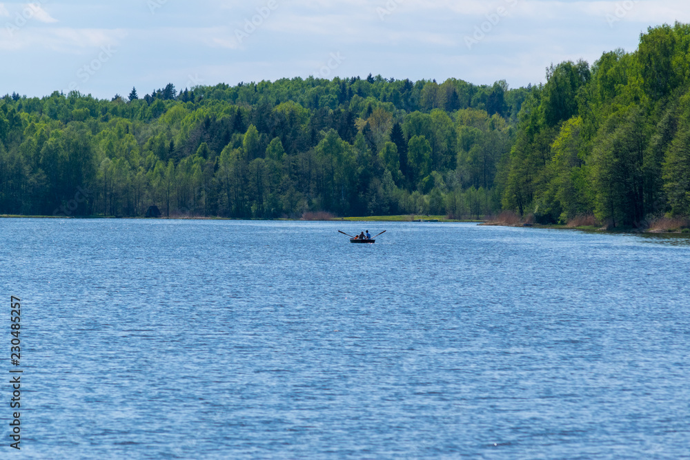 Beautiful view of the lake.