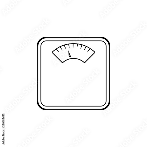 Foto The Floor Scales, balance, weigher, weighing-machine icon