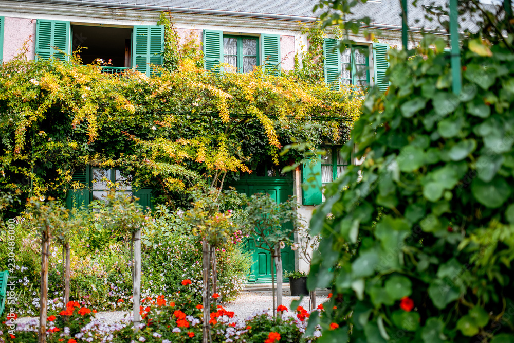 House and garden of Claud Monet, famous french impressionist painter in Giverny town in France House and garden of Claud Monet, famous french impressionist painter in Giverny town in France