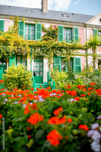 Fototapeta Naklejka Na Ścianę i Meble -  House and garden of Claud Monet, famous french impressionist painter in Giverny town in France
