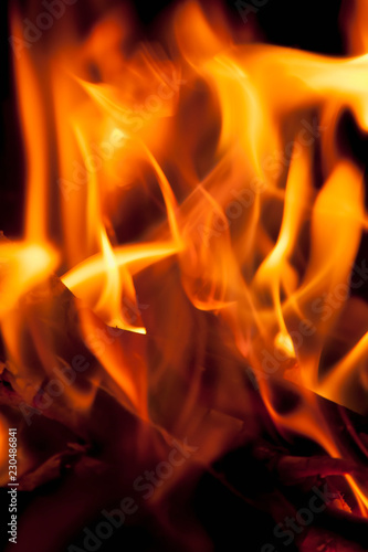 Abstract background of fire as a symbol of eternal torment © zwiebackesser