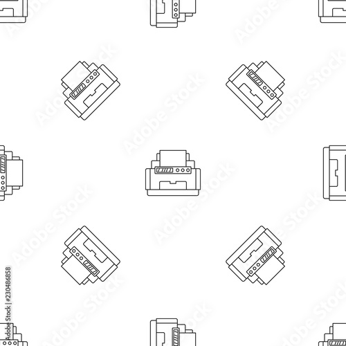 Laser printer pattern seamless vector repeat geometric for any web design