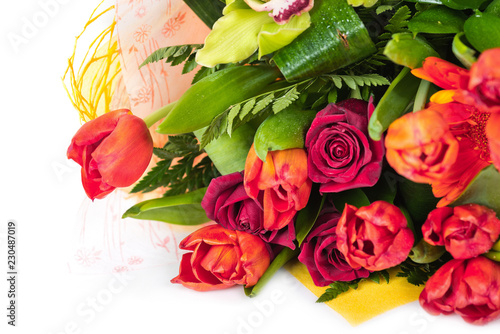 floral bouquet of different flowers