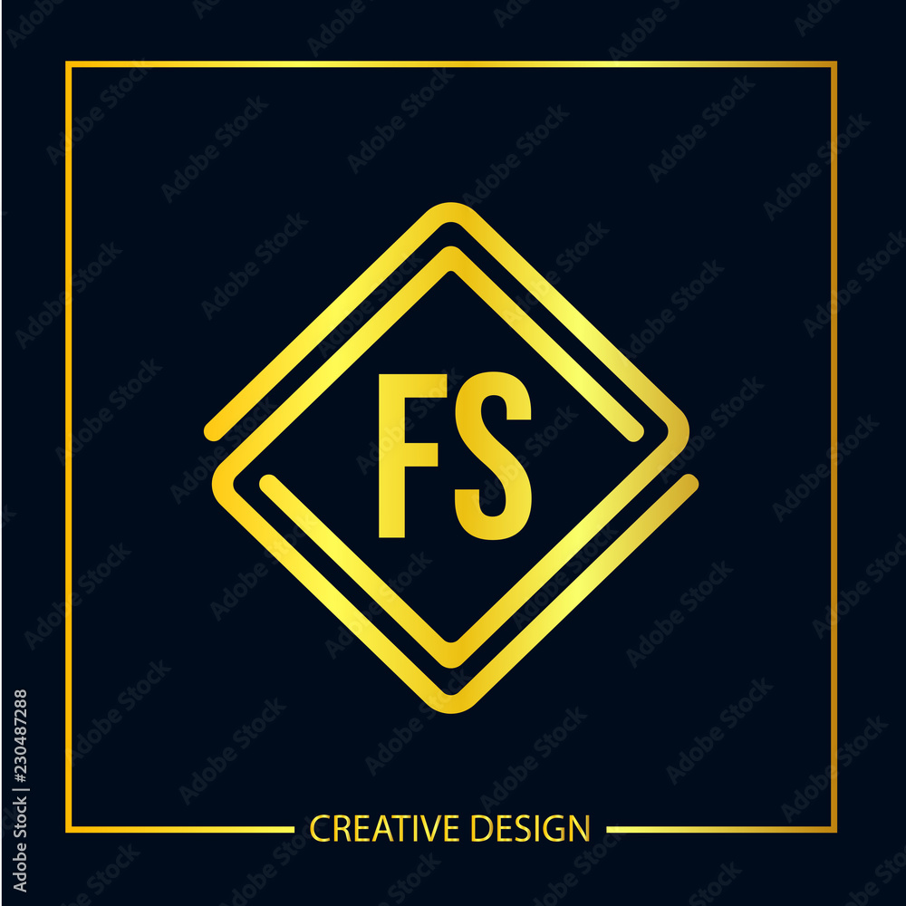 Initial FS Letter Logo Template Design Initial FS Letter Logo Template Design