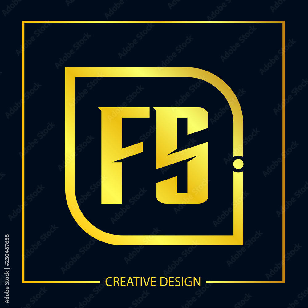Initial FS Letter Logo Template Design Initial FS Letter Logo Template Design