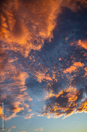 sunset clouds background 