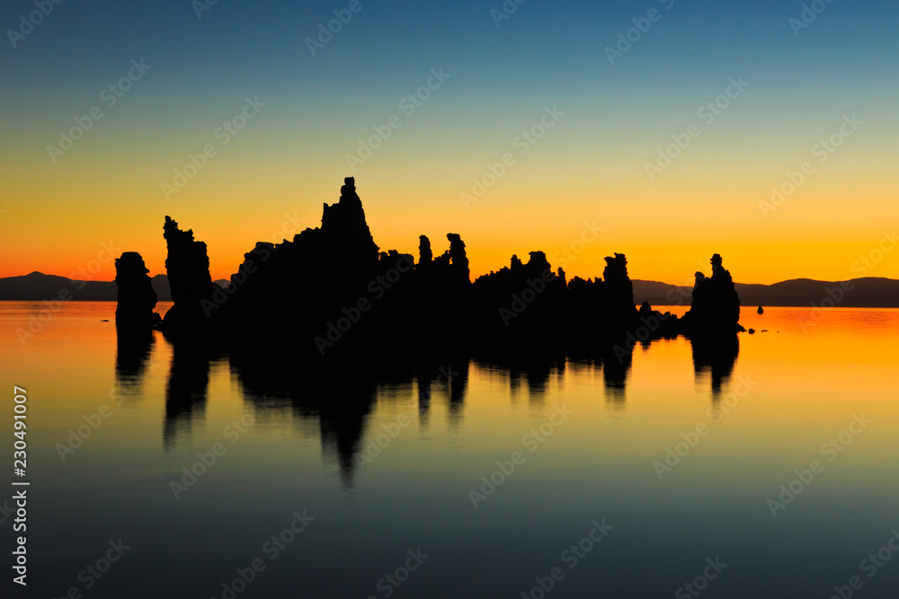 Mono Lake Silhouette at Sunrise