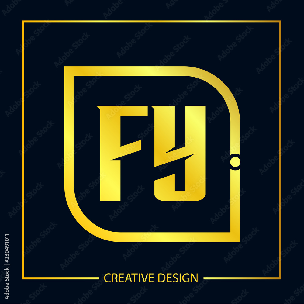 Initial FY Letter Logo Template Design Initial FY Letter Logo Template Design