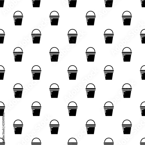 Water bucket pattern vector seamless repeating for any web design