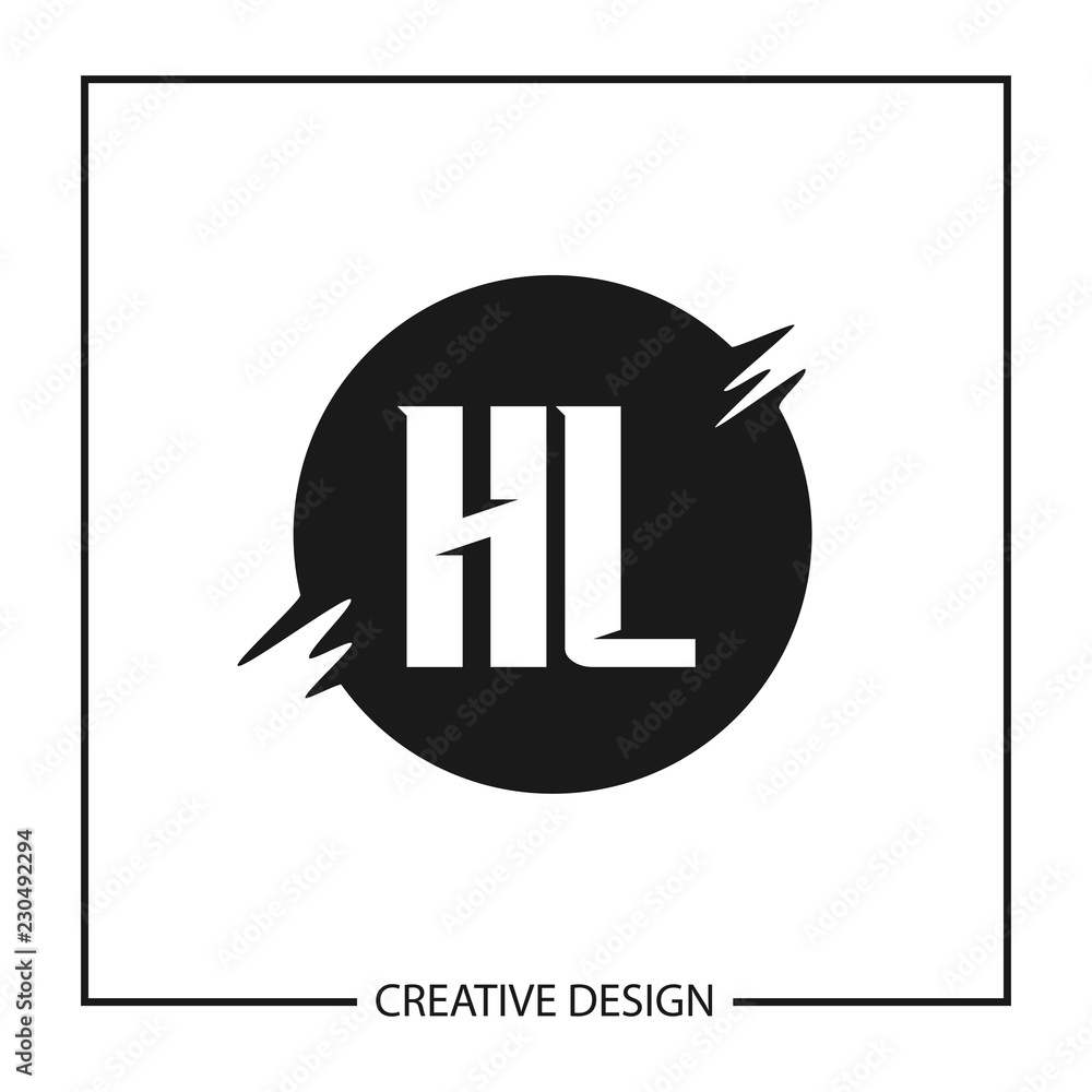 Initial Letter HL Logo Template Design Initial Letter HL Logo Template Design