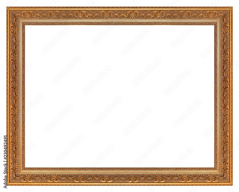 Golden frame for paintings, mirrors or photo Golden frame for paintings, mirrors or photo