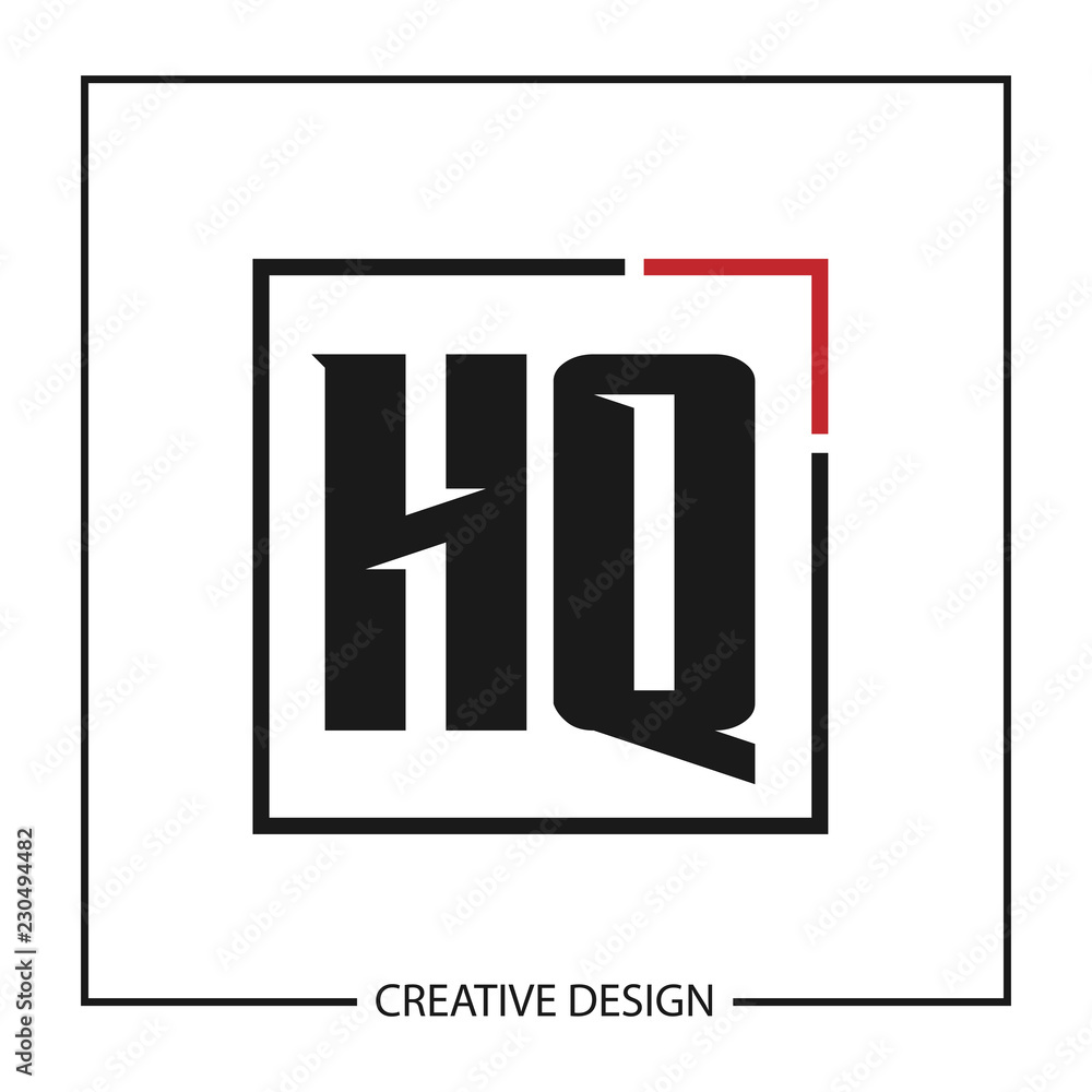 Initial Letter HQ Logo Template Design Initial Letter HQ Logo Template Design