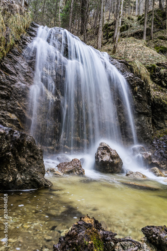 Waterfall in mountains